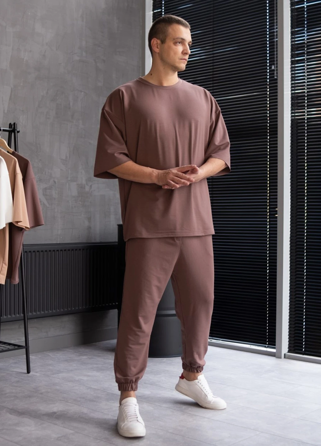 Кофейный костюм oversize ShopnGo