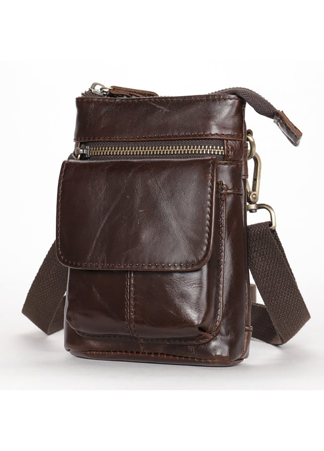 Чоловіча шкіряна сумка 12,5х17х4 см Vintage (252131854)