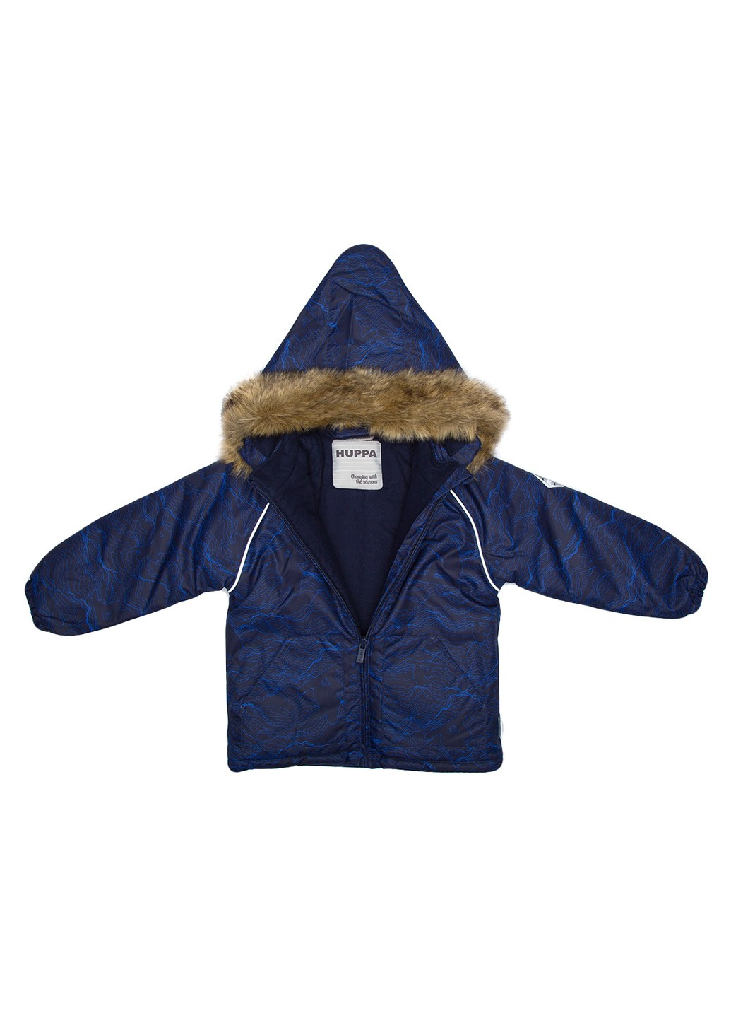 Синий зимний комплект зимний (куртка + полукомбинезон) avery Huppa