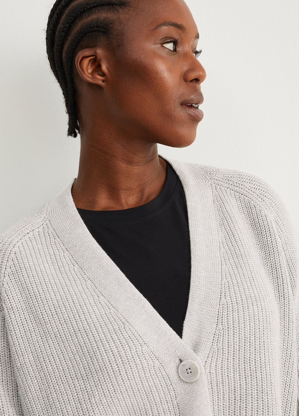 Светло-серый демисезонный кардиган C&A