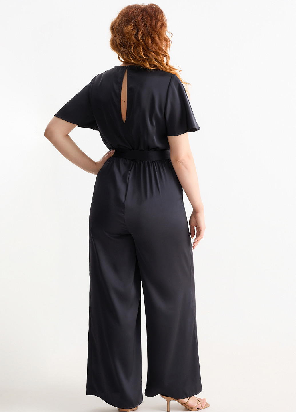 Комбинезон C&A комбинезон-брюки однотонный тёмно-синий кэжуал полиэстер