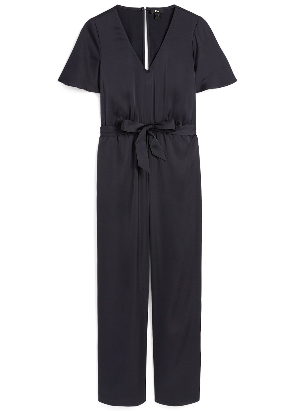 Комбинезон C&A комбинезон-брюки однотонный тёмно-синий кэжуал полиэстер