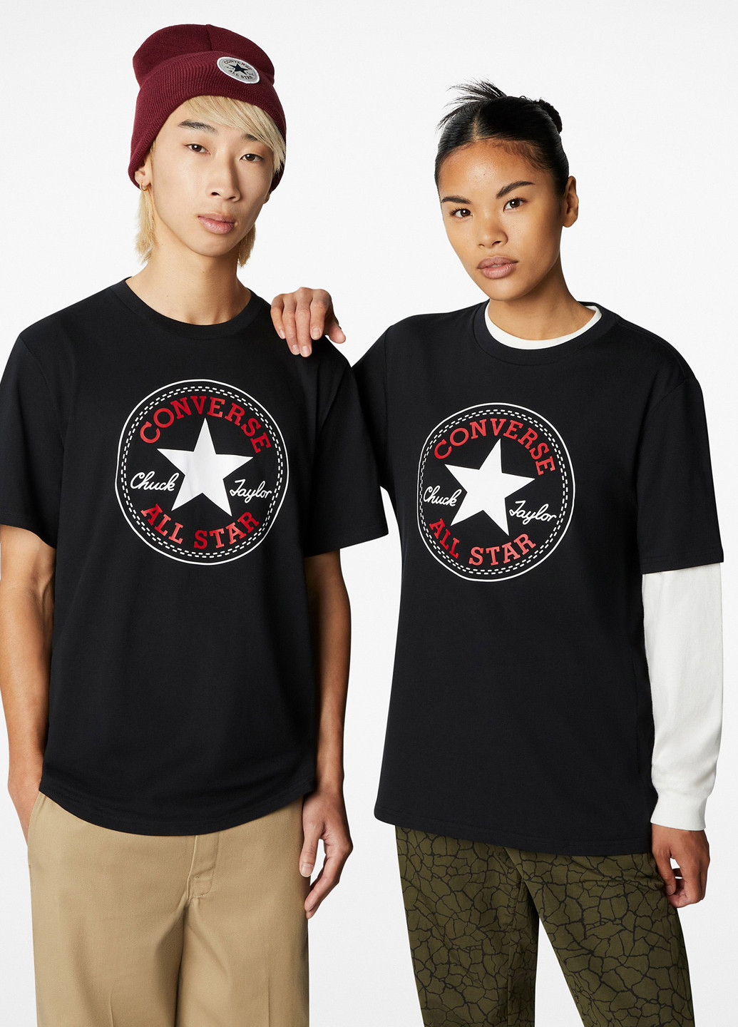 Черная летняя футболка Converse GO-TO ALL STAR