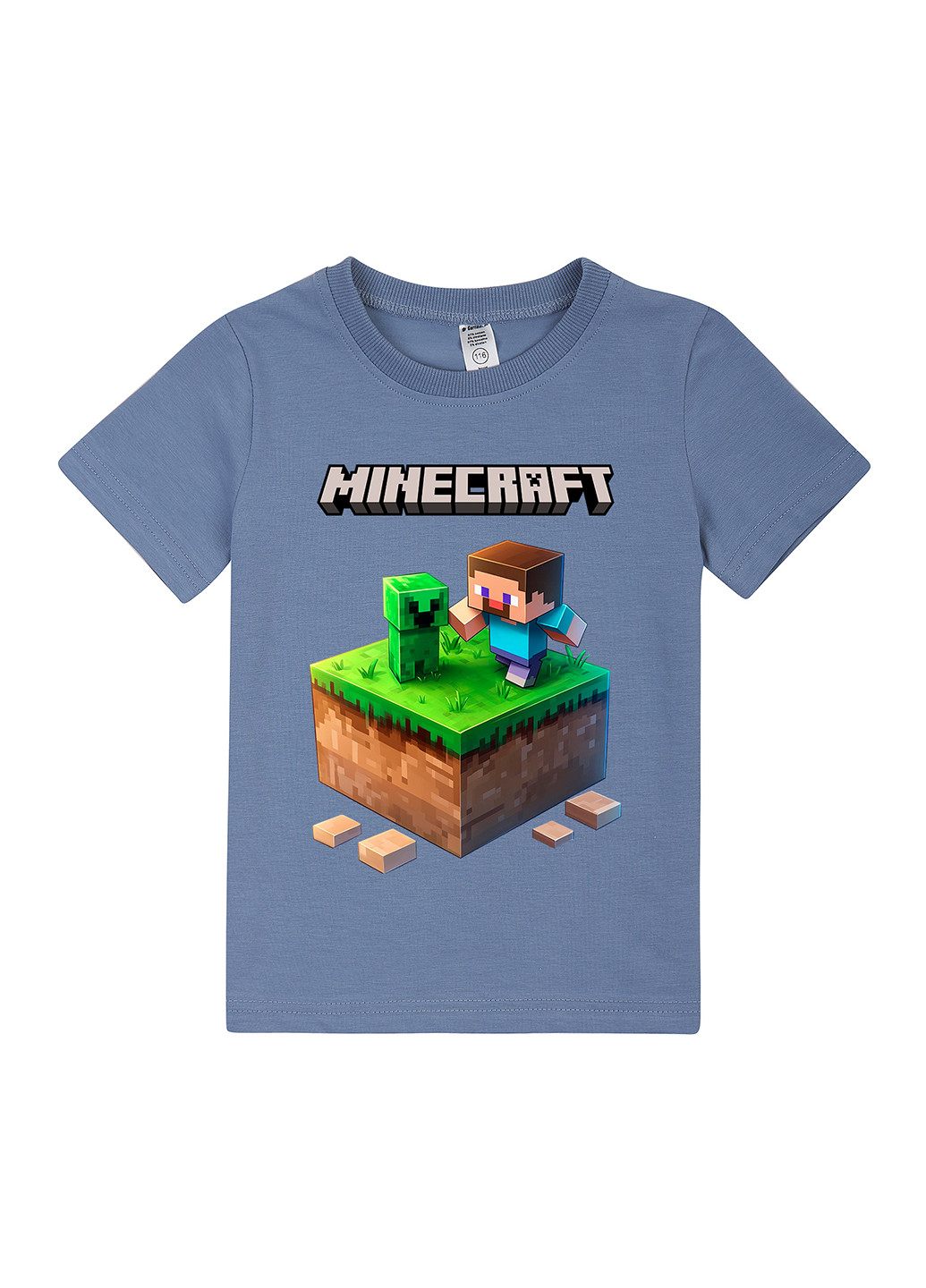 Темно-блакитна літня футболка Garnamama