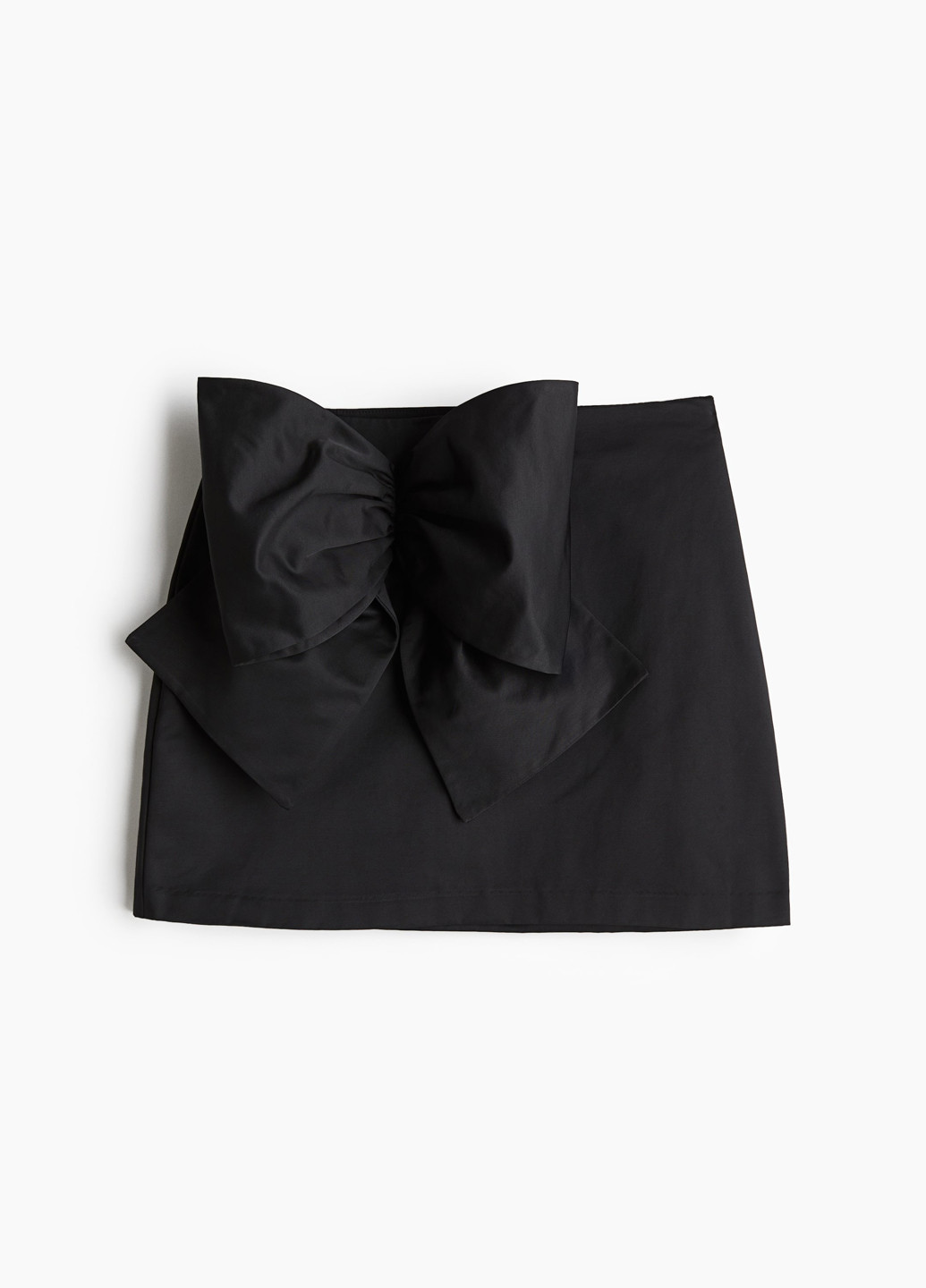 Черная коктейльный, вечерний, кэжуал однотонная юбка H&M