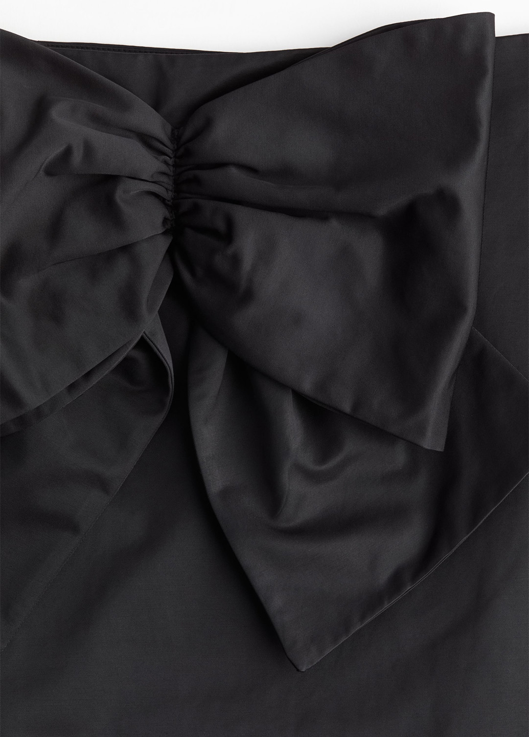 Черная коктейльный, вечерний, кэжуал однотонная юбка H&M