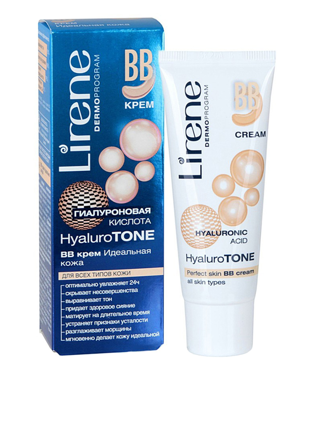 BB-крем Идеальная кожа Hyaluro Tone BB-cream, 40 мл Lirene (74510315)