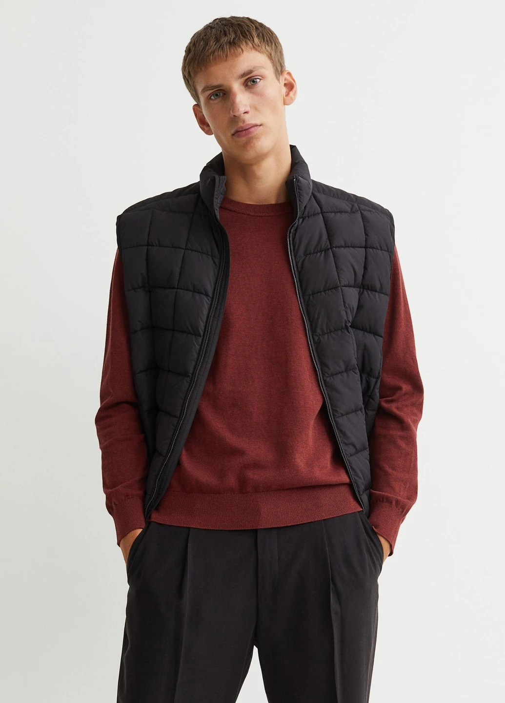 Бордовий джемпер демісезон,бордовий, H&M