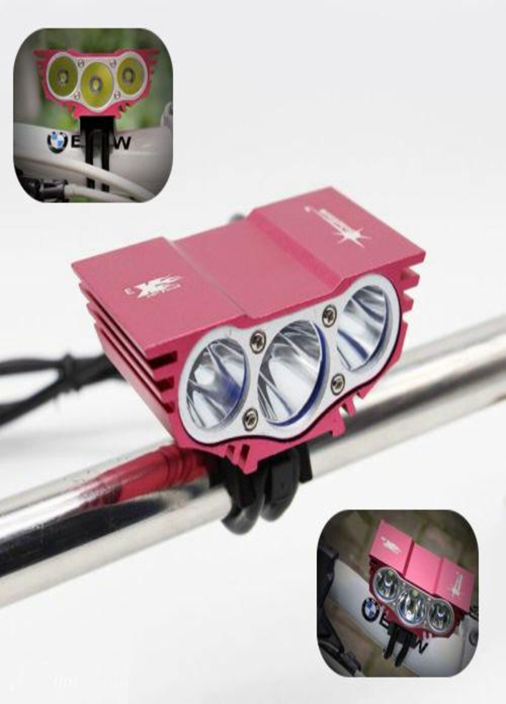 Велофара передняя фонарь велосипедный фара сова (820451-В) Розовая Francesco Marconi (230586717)