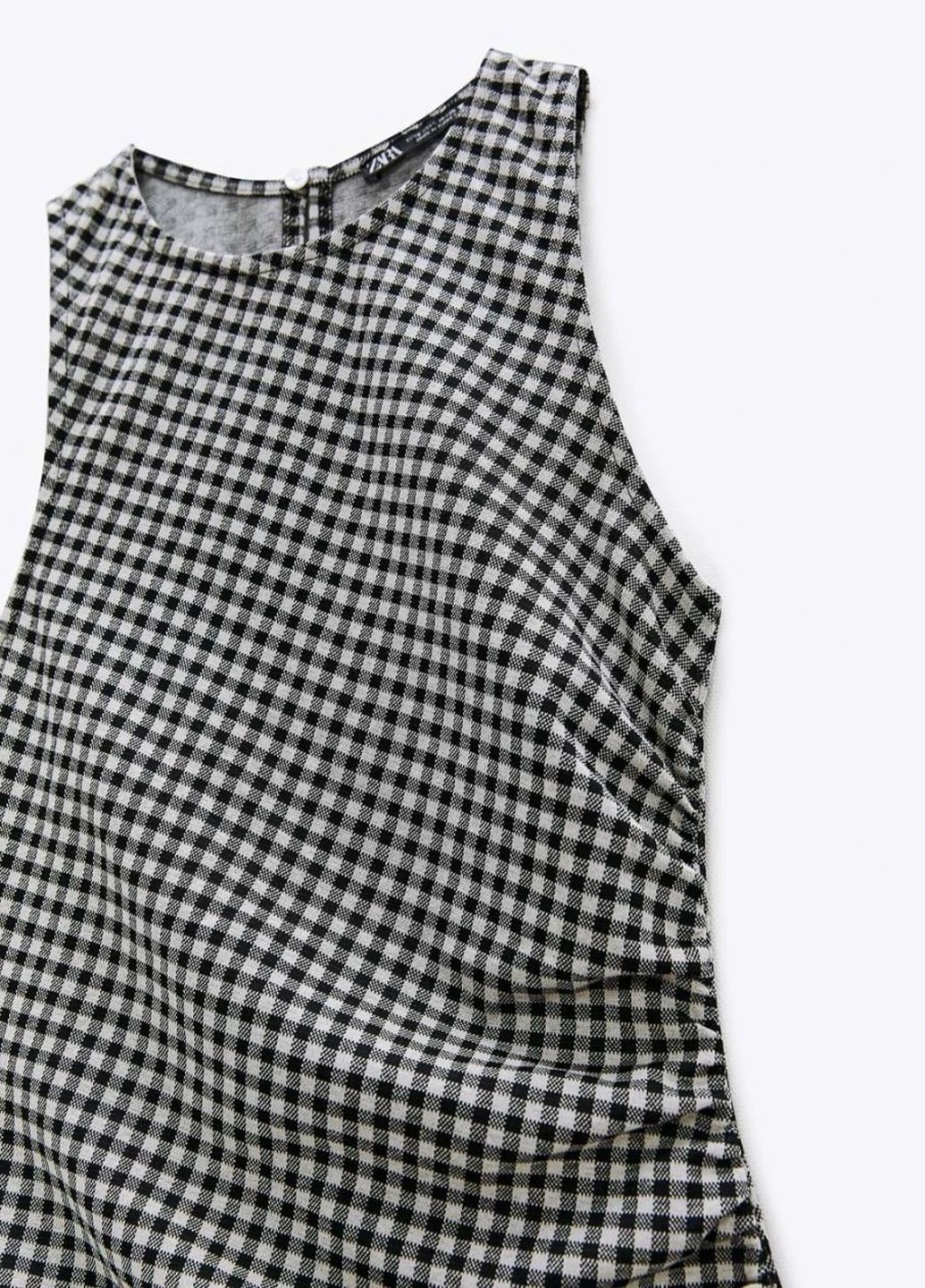 Чорна кежуал сукня Zara в клітинку