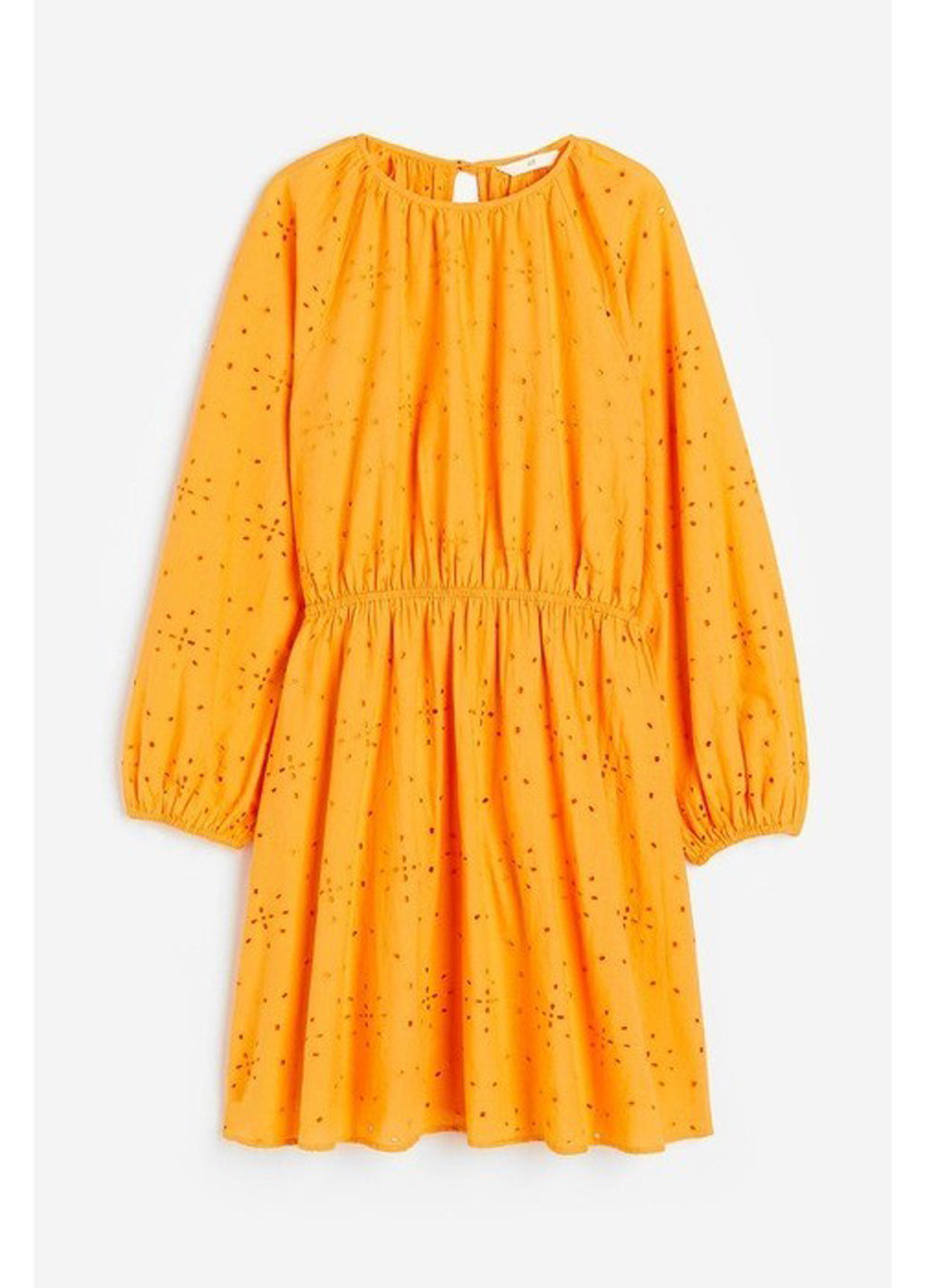 Желтое кэжуал платье H&M однотонное