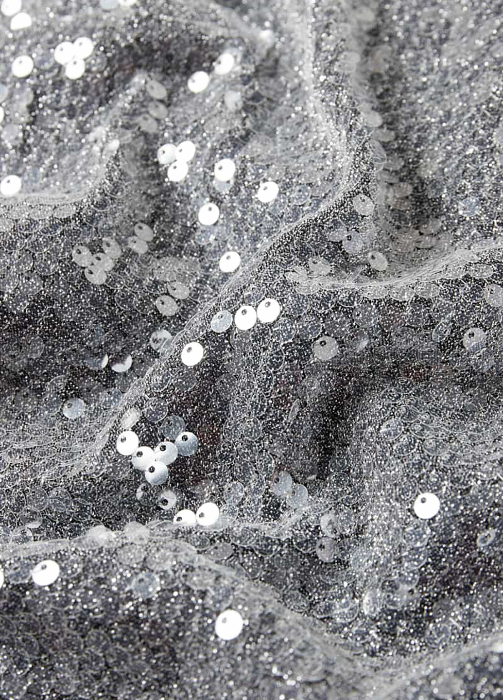 Серебряное коктейльное, вечернее платье на одно плечо C&A однотонное