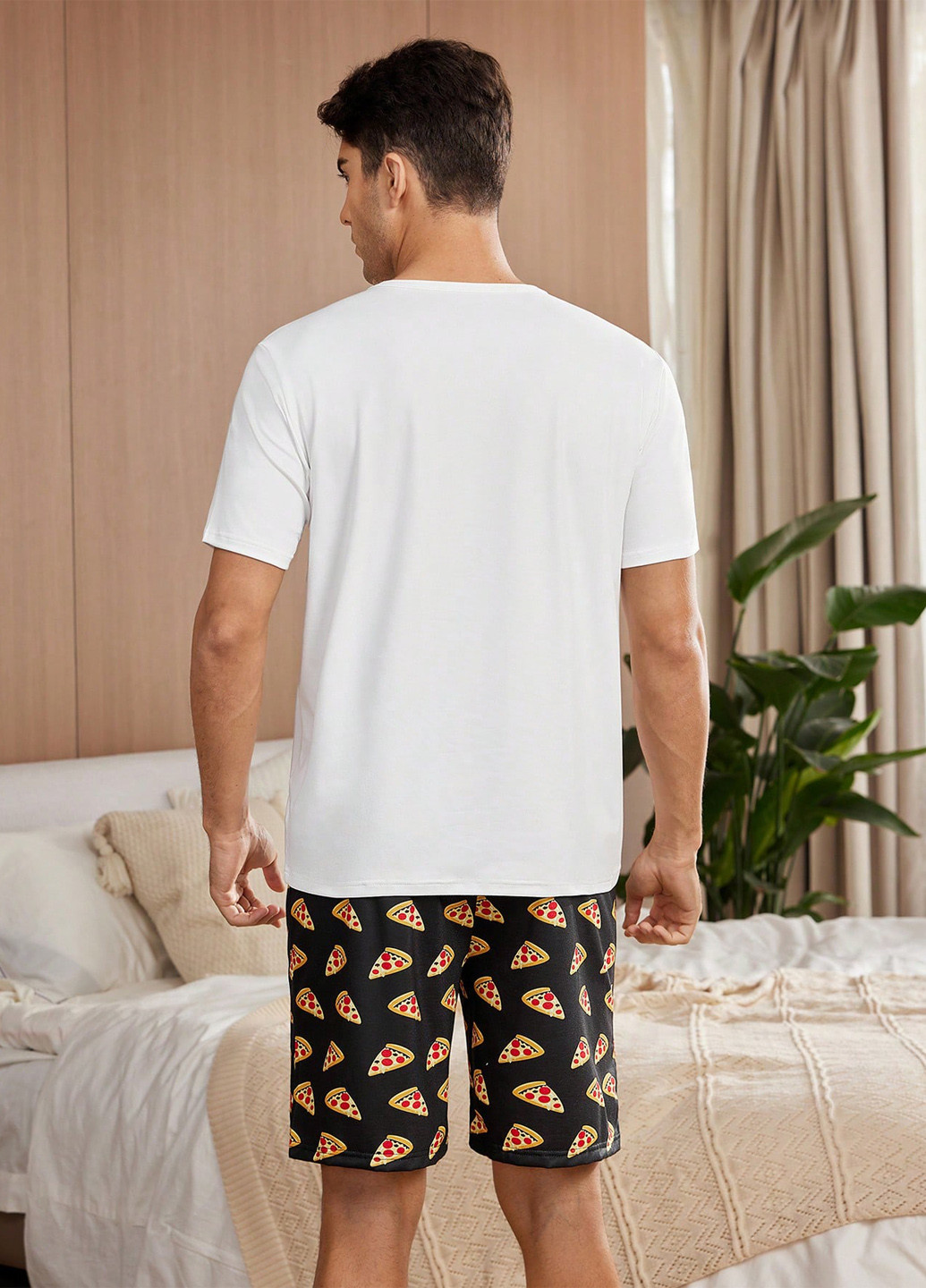 Пижама (футболка, шорты) SHEIN (339133587)