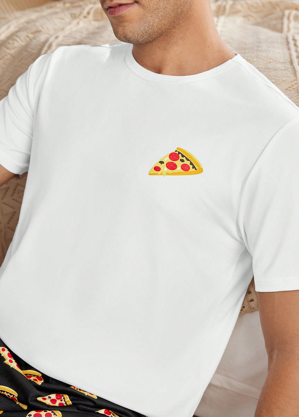 Пижама (футболка, шорты) SHEIN (339133587)