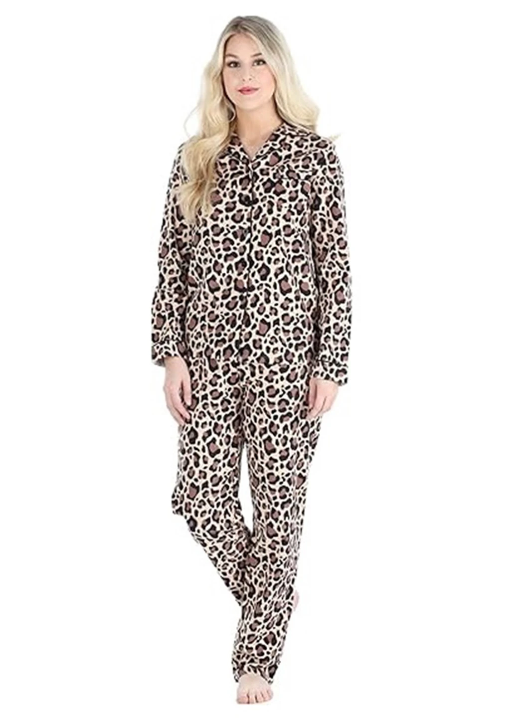 Коричнева всесезон піжама (сорочка, штани) сорочка + брюки PajamaMania