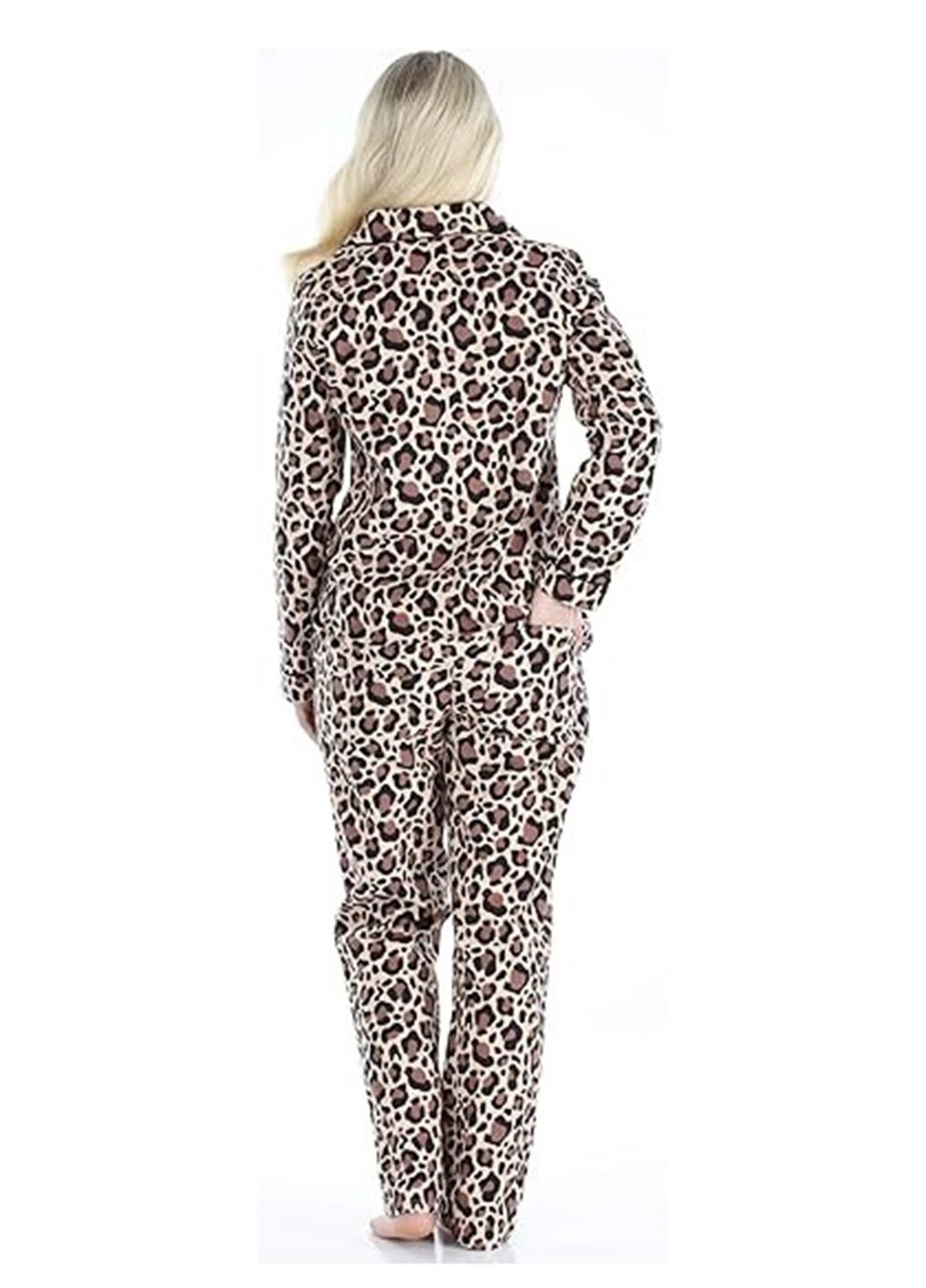 Коричнева всесезон піжама (сорочка, штани) сорочка + брюки PajamaMania