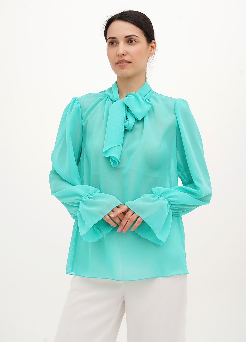 Мятная блуза My Caramele