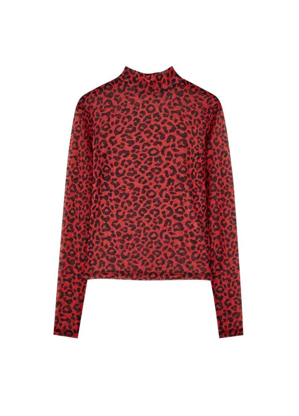 Водолазка,червоний в візерунки, Pull & Bear (256787922)