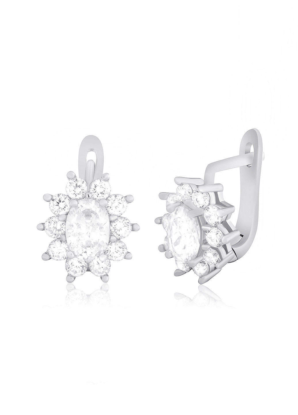 Срібні сережки з фіанітами ск2ф / 386 Silvex925 (201168912)