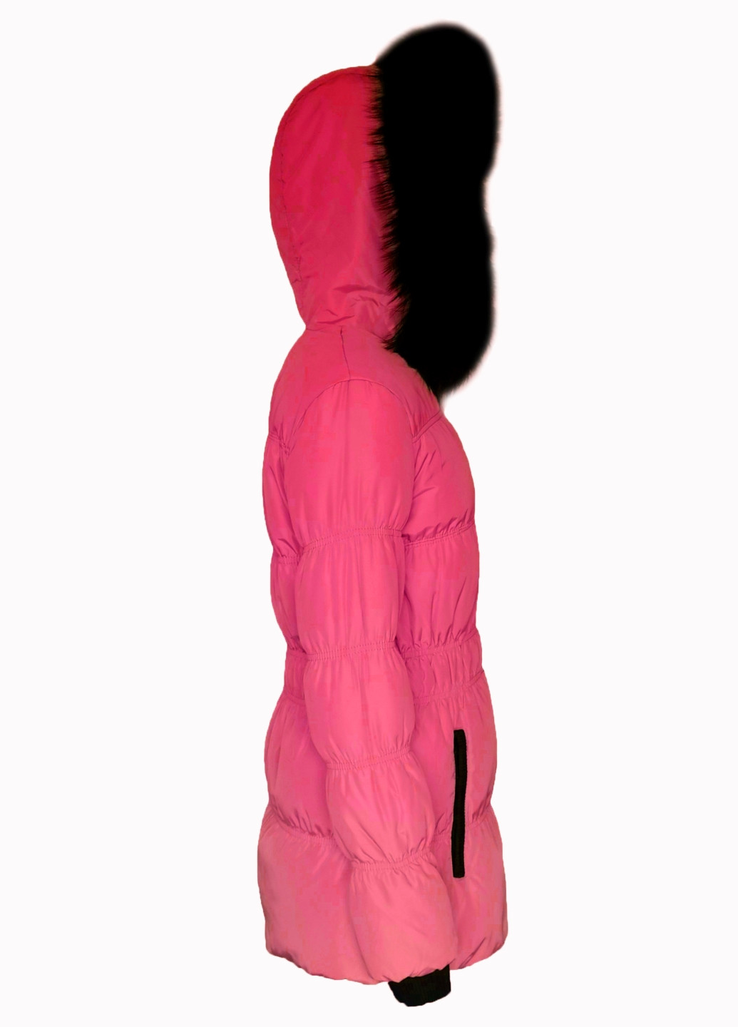 Кораловий зимній Пуховик Mirage