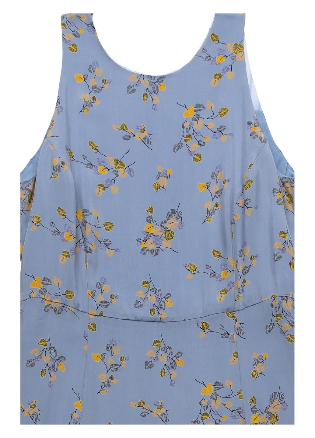 Голубое кэжуал платье а-силуэт Ivy & Oak с рисунком