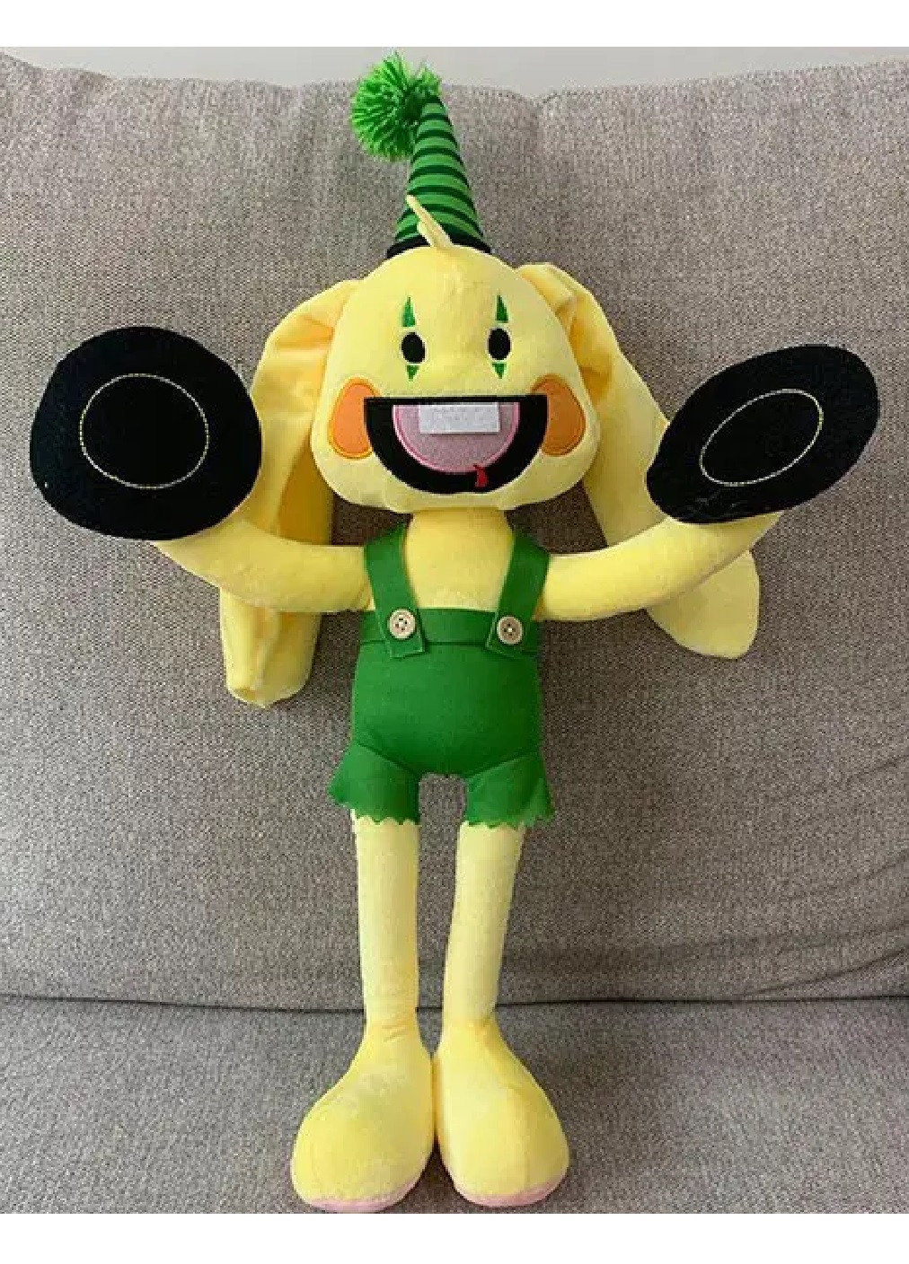 М'яка дитяча плюшева іграшка кролик Бонзо з гри Poppy Playtime 50 см (473601-Prob) Жовтий Unbranded (255413113)