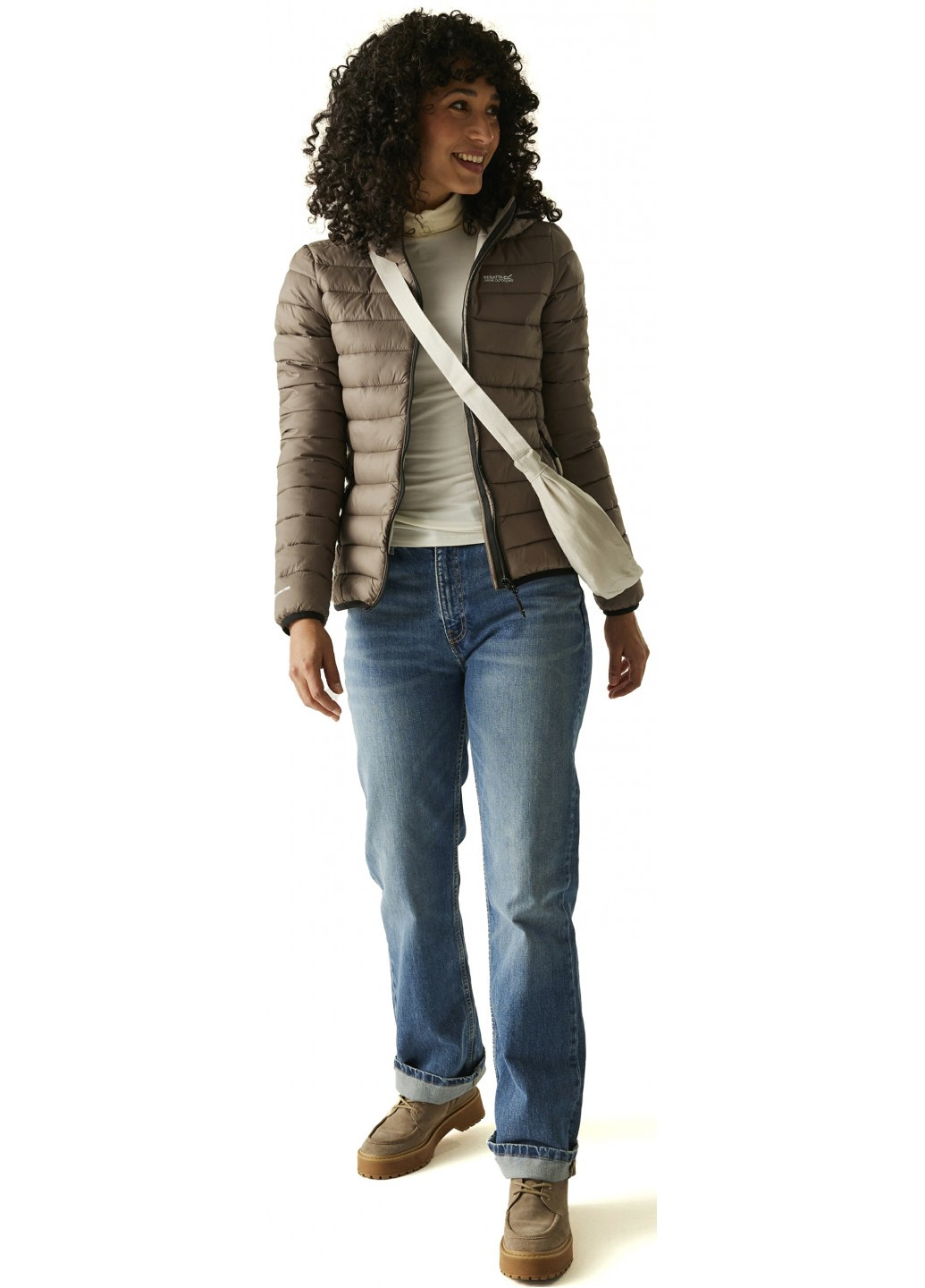 Темно-бежева демісезонна куртка Regatta WmnHoodMarizion