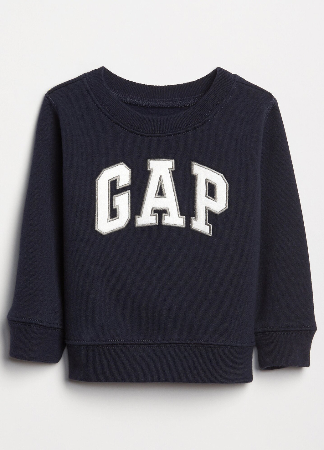 Gap свитшот логотип черный кэжуал трикотаж, хлопок