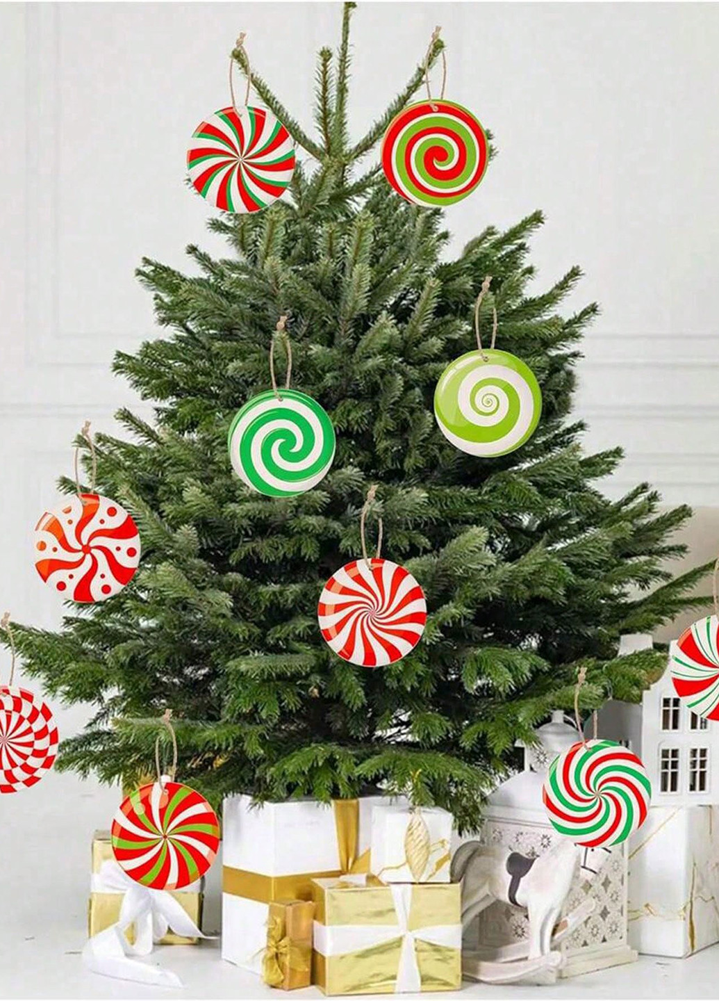 Новорічна підвіска (16 шт.), 9х9 см SHEIN (331623672)