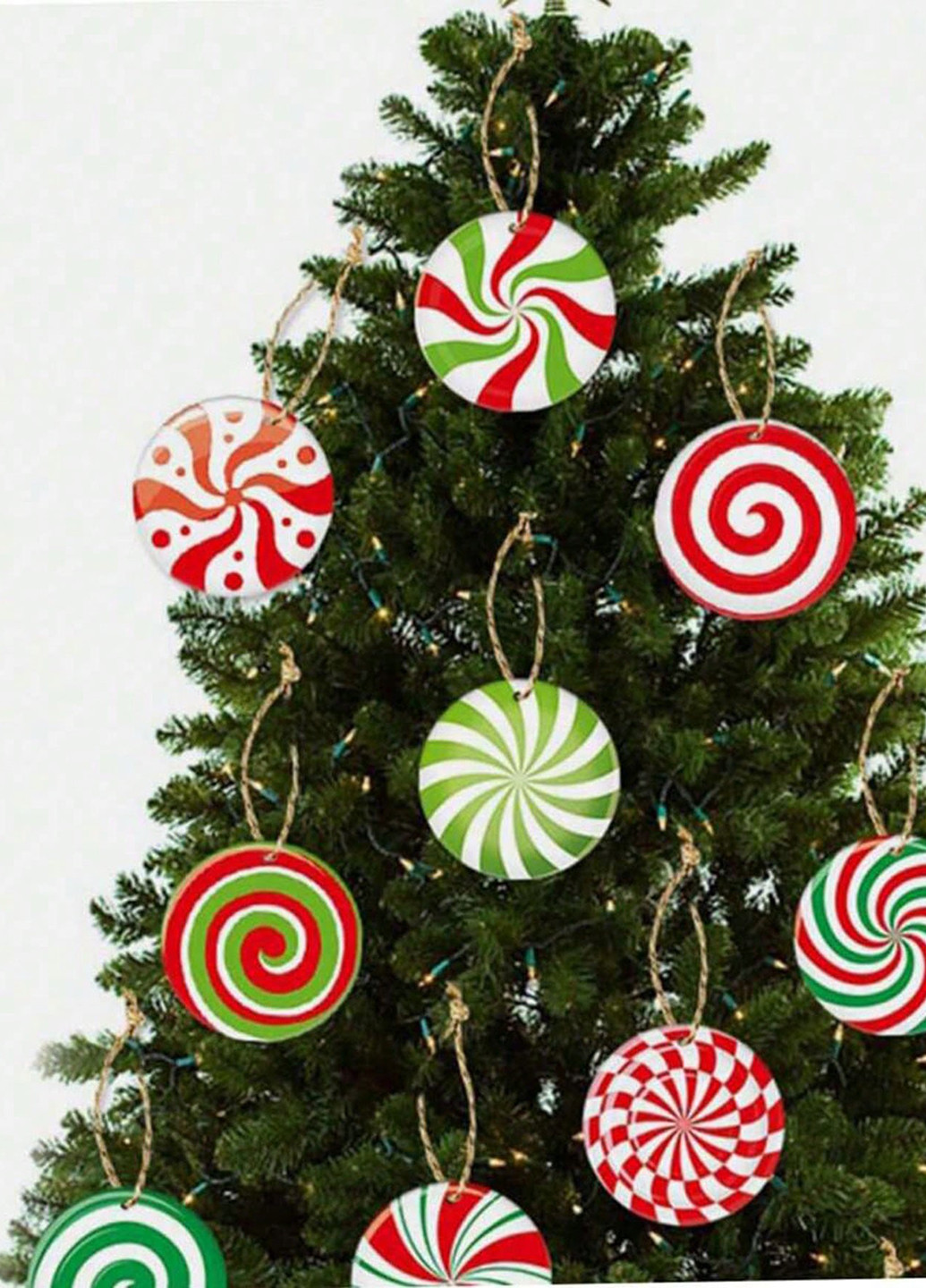 Новорічна підвіска (16 шт.), 9х9 см SHEIN (331623672)