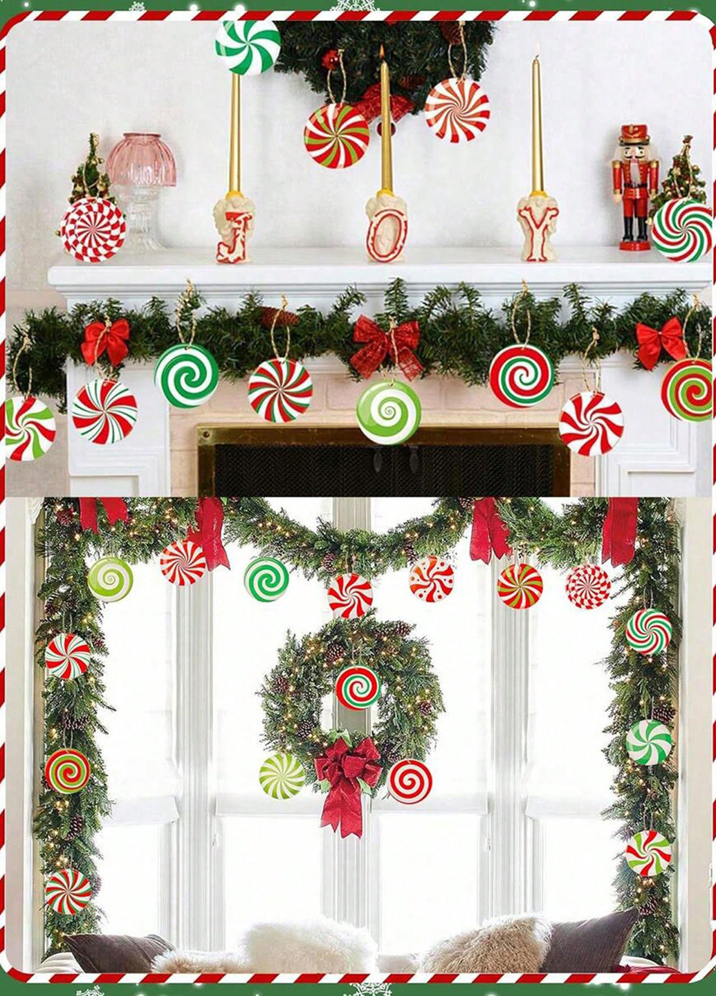 Новорічна підвіска (16 шт.), 9х9 см SHEIN (331623672)