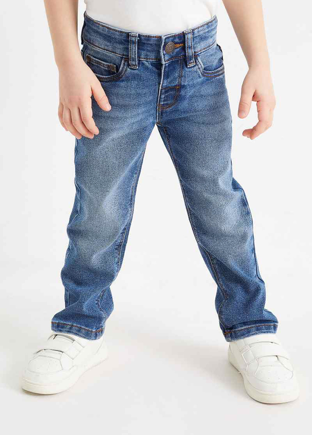 Комбинированные демисезонные прямые джинсы (2 шт.) C&A