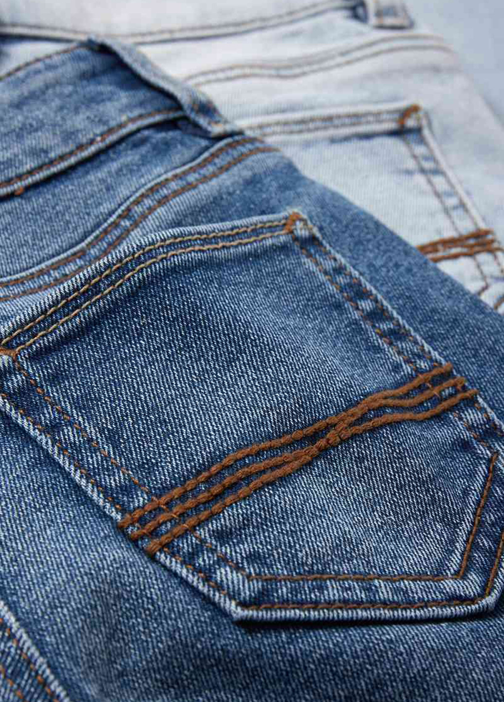 Комбинированные демисезонные прямые джинсы (2 шт.) C&A