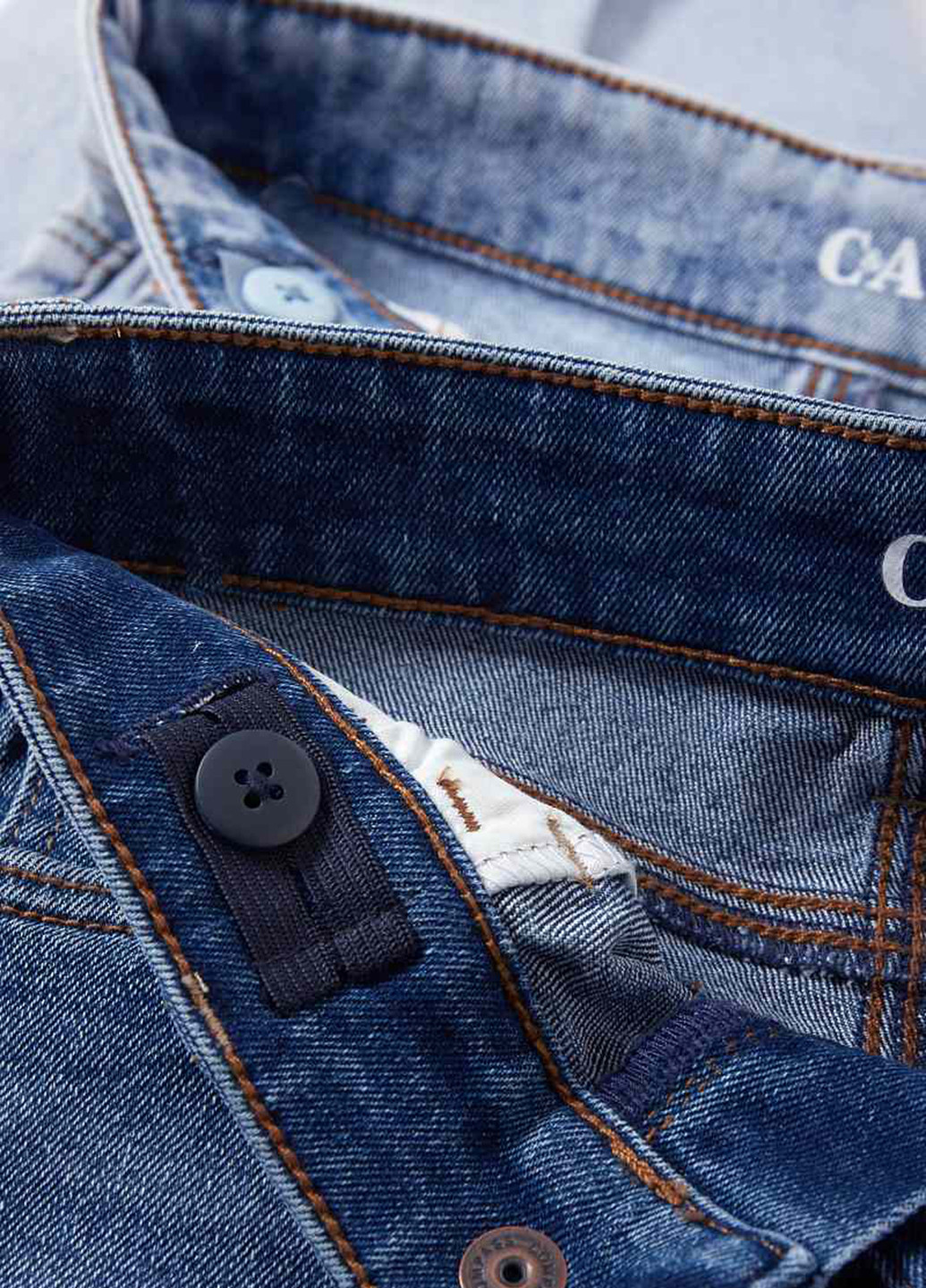 Комбинированные демисезонные прямые джинсы (2 шт.) C&A