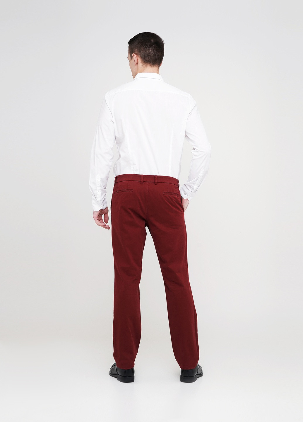 Бордовые классические демисезонные брюки Lagrand