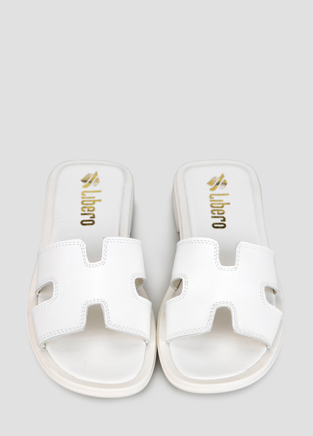 Белые шлёпанцы Libero