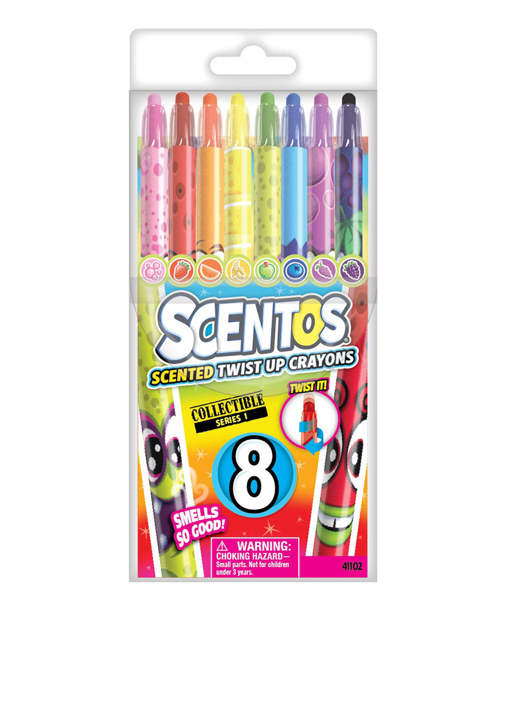 Набір ароматних воскових олівців для малювання - РАДУГА (8 кольорів) Scentos (69334509)