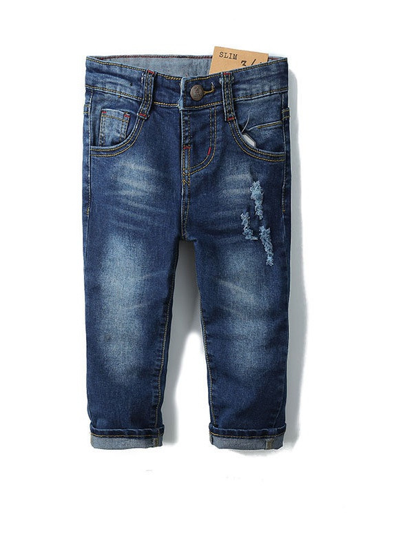 Синие демисезонные джинсы детские style Star Place