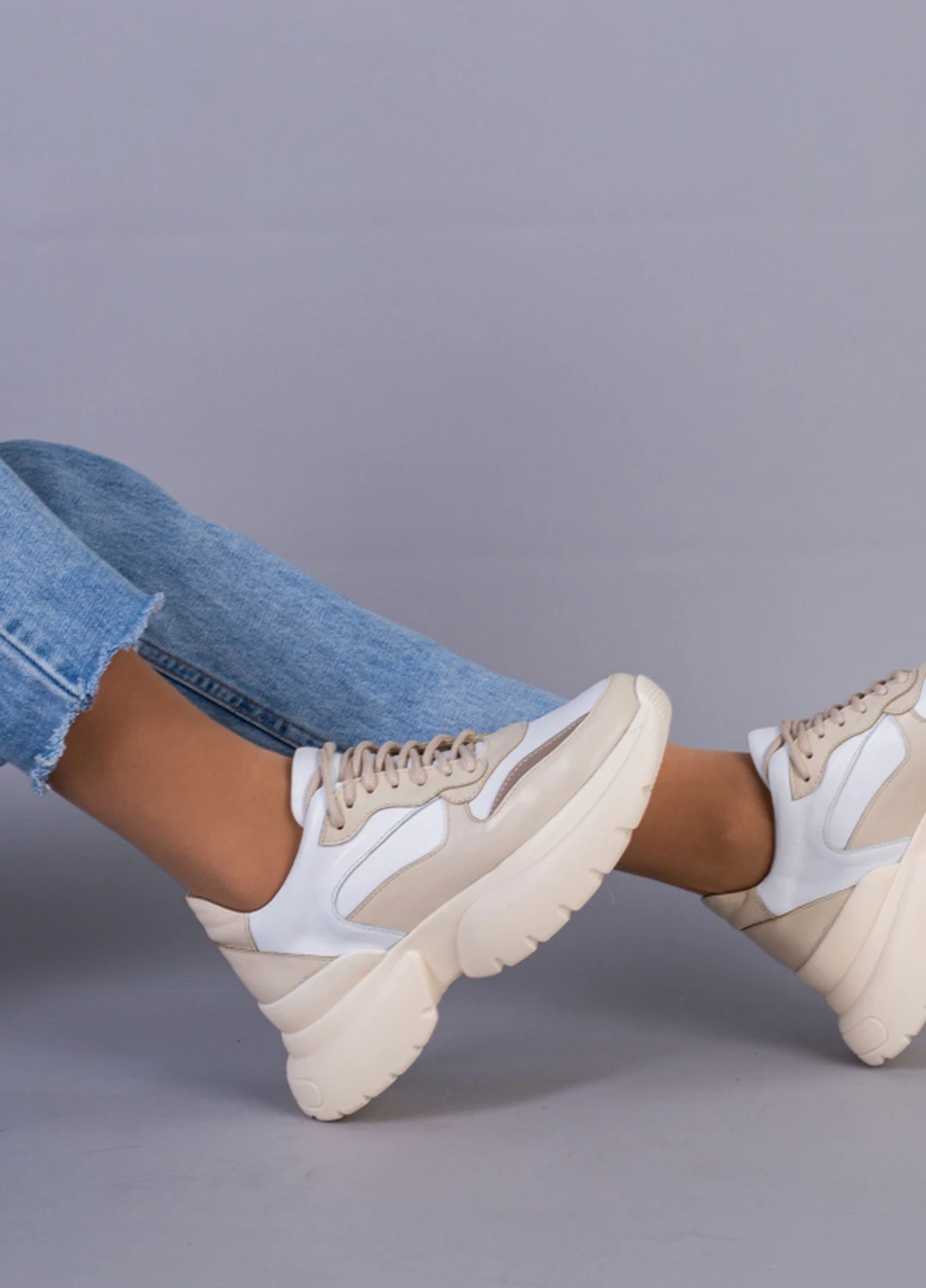 Кроссовки ShoesBand Brand бежевые демисезоны (253915737)