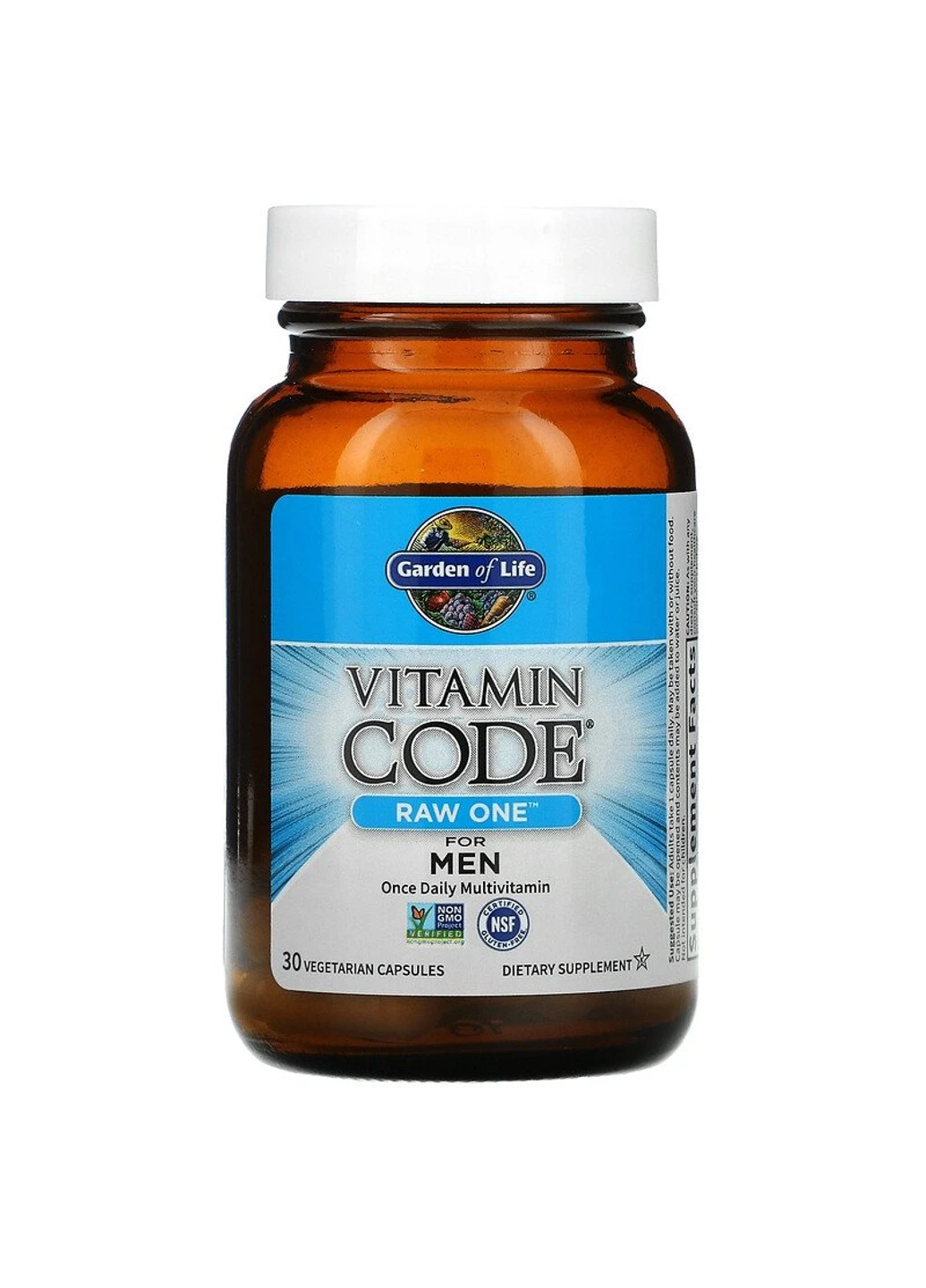 Сирі Мультівітаміни для Чоловіків, Raw One for Men, Vitamin Code,, 30 вегетаріанських капсул Garden of Life (255408338)