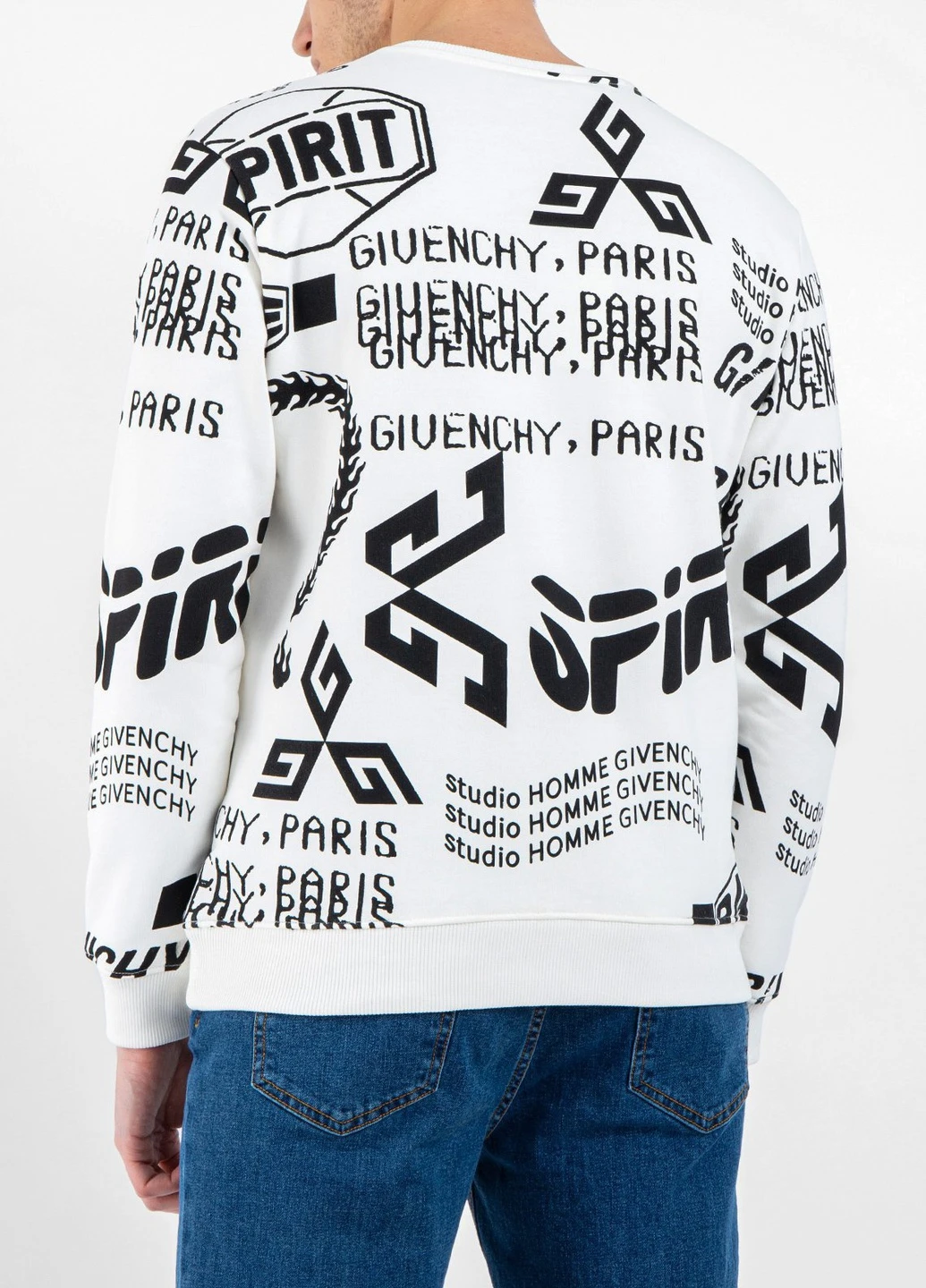 Чорно-білий світшот Givenchy однотонний (220174567)