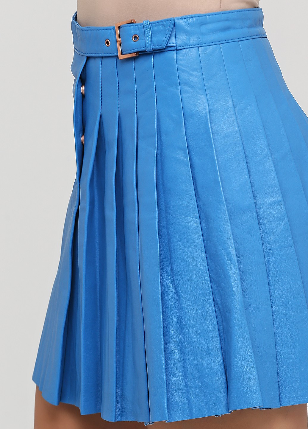 Голубая кэжуал однотонная юбка Trussardi