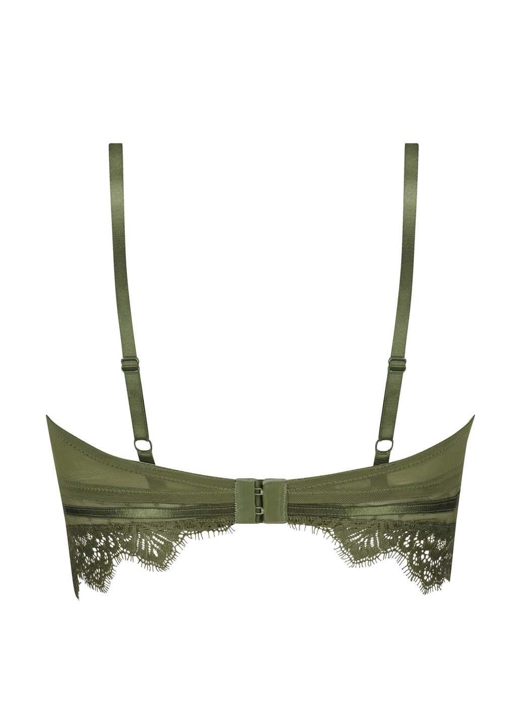 Зелений бралетт бюстгальтер Hunkemoller з кісточками поліамід