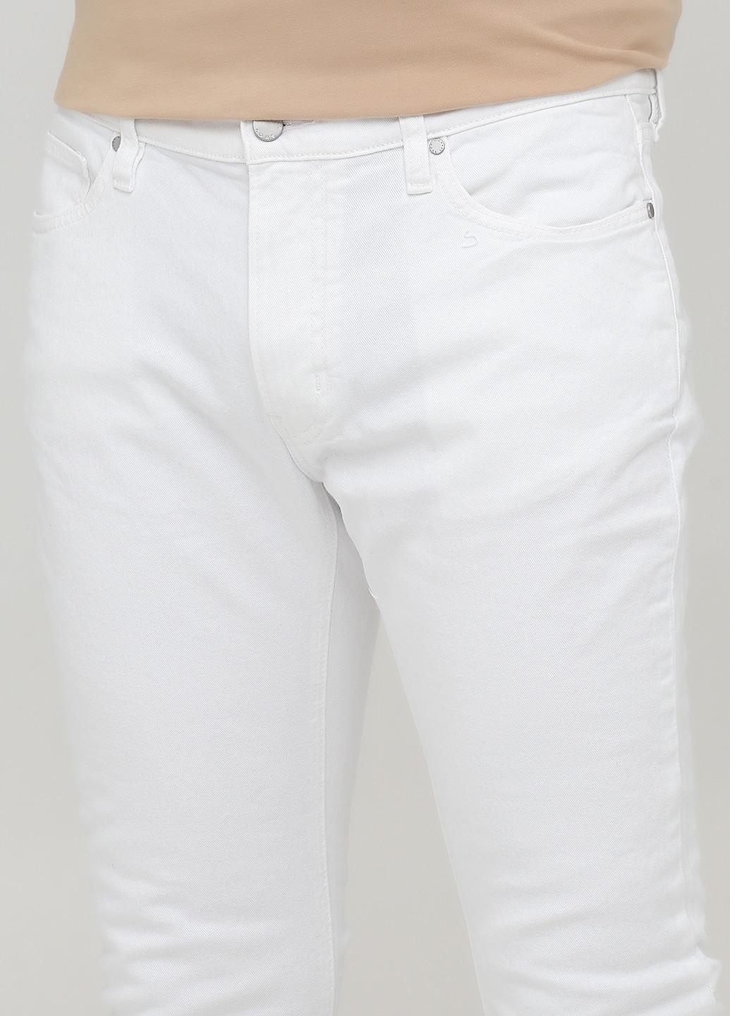 Белые демисезонные зауженные джинсы Michael Kors