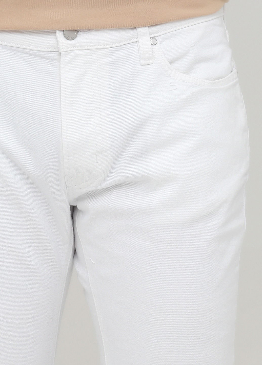 Белые демисезонные зауженные джинсы Michael Kors