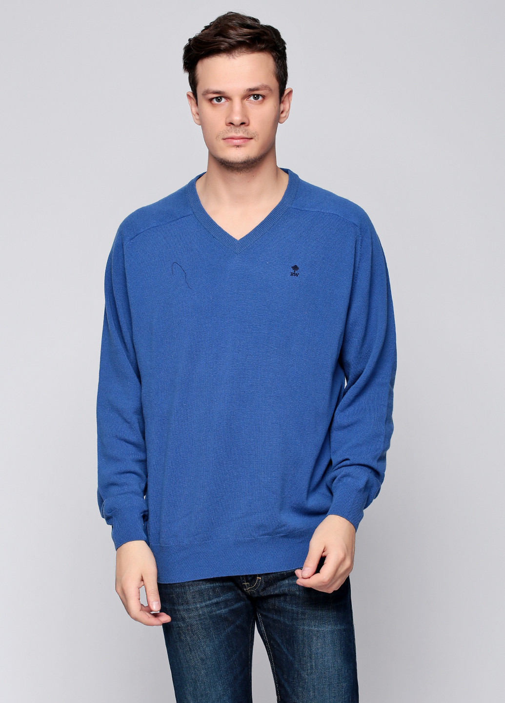 Синий демисезонный пуловер пуловер River Woods