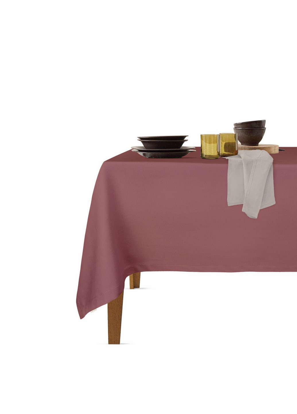 Столовый набор для сервировки стола скатерть Cherry 140х180 и салфетки тканевые Quartz 35х35 - 4 шт (4822052073704) Cosas (252506493)
