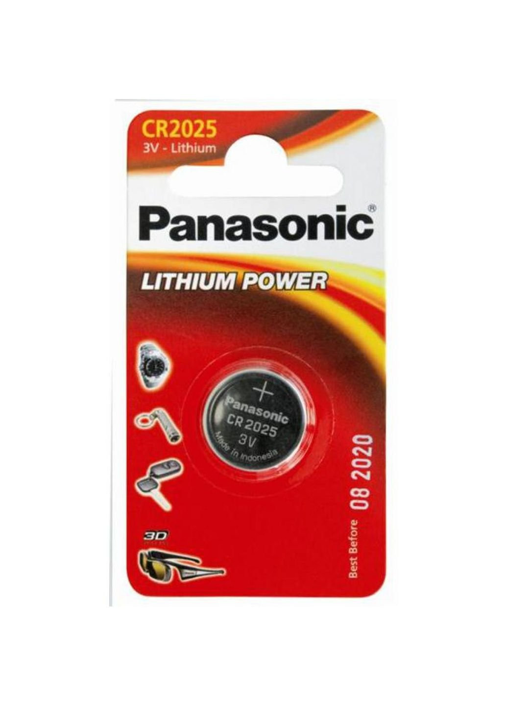 CR 2025 Lithium * 1 батарея (CR-2025EL / 1b) Panasonic (251412060)