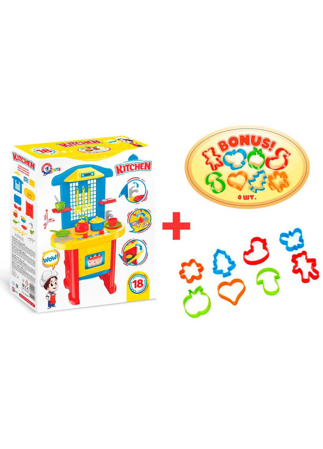 Игровой набор Кухня №3 28 предметов ТехноК (256185938)