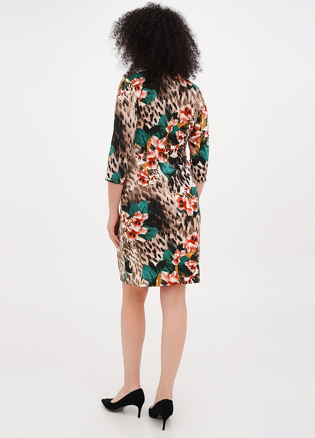 Зеленое кэжуал платье силуэтная Imperial с цветочным принтом